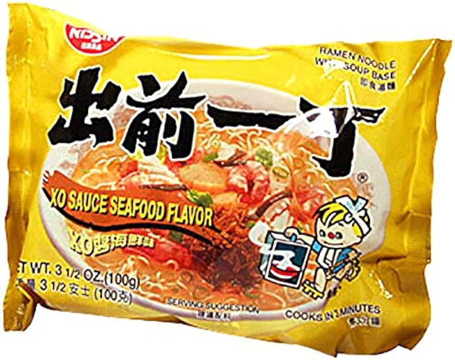 Nissin Demae Ramen Noodle: Spicy Seafood XO (Pack:30)