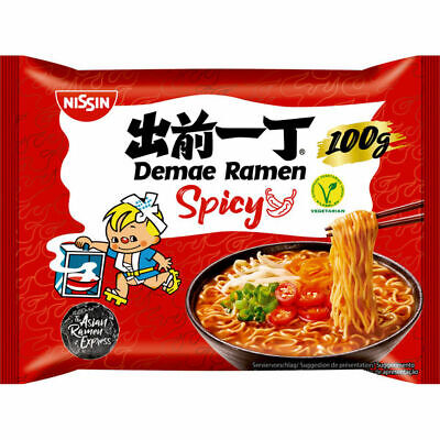 Nissin Demae Ramen: Spicy (Box 100gm X 30) (Pack:30)